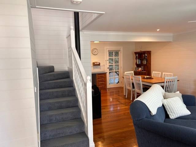 Dunes staircase and living room